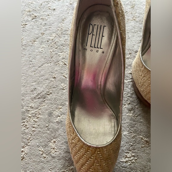 PELLE MODA beige high heels size 7 1/2 - Picture 12 of 14